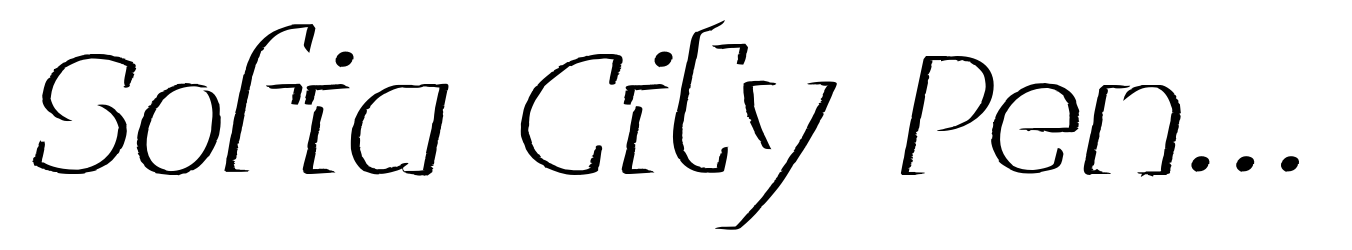 Sofia City Pencil Italic